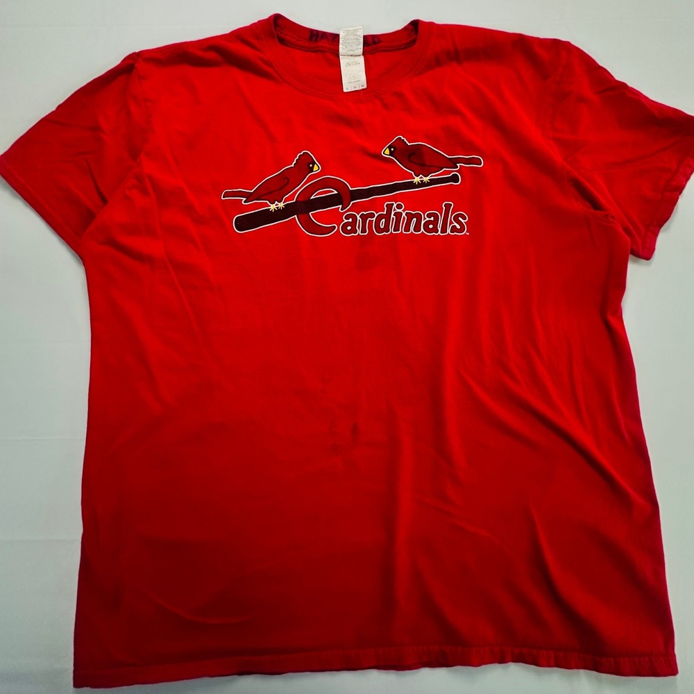 Gildan St Louis Cardinals Red Schoendienst MLB T-Shirt‎ Red XL